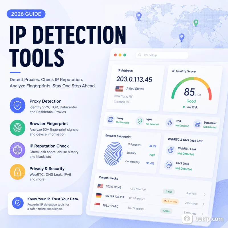 IP检测网站哪个靠谱?按场景选工具的实战指南