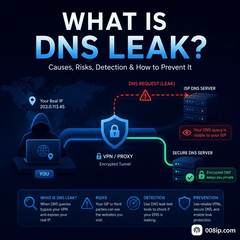 DNS泄露是什么?3分钟搞懂这个隐私杀手
